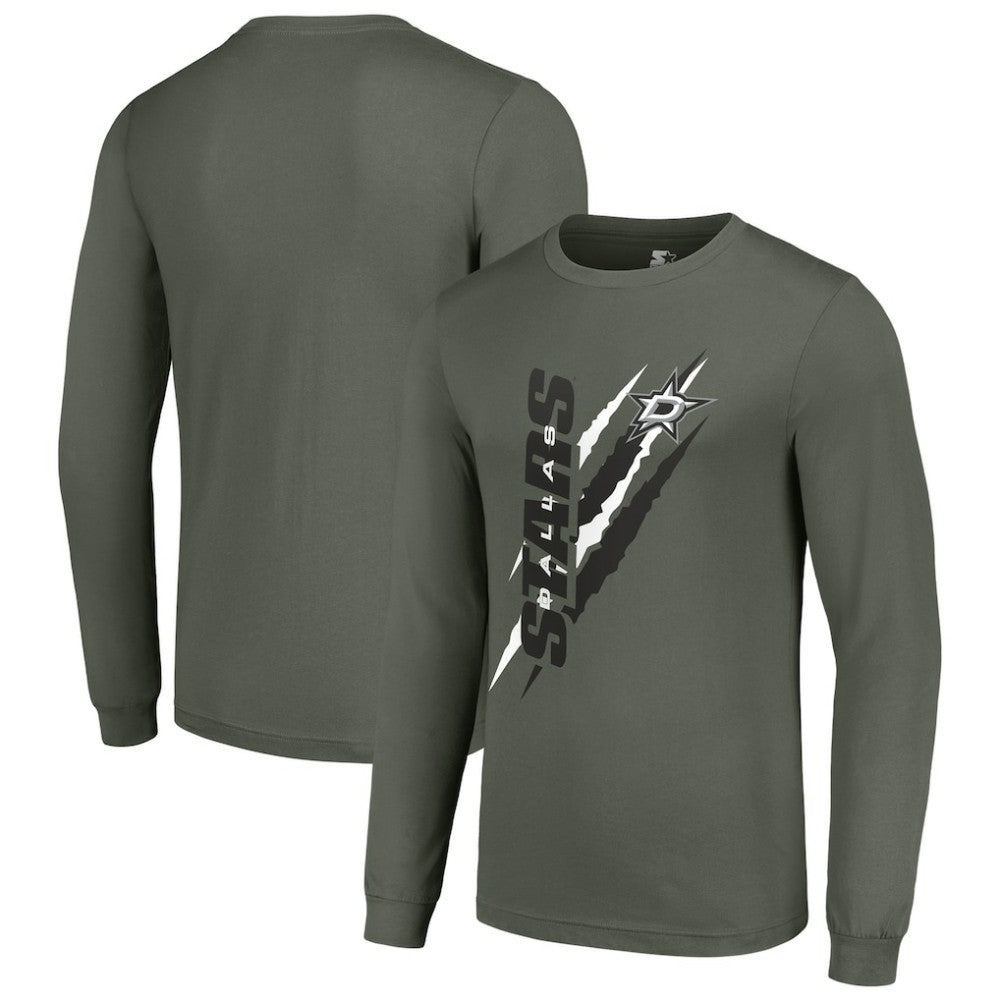 Dallas Stars Starter Color Scratch Long-Sleeve T-Shirt - Green | US 201074710