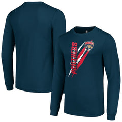 Florida Panthers Starter Color Scratch Long-Sleeve T-Shirt - Navy | US 201074712