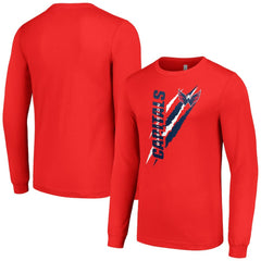 Washington Capitals Starter Color Scratch Long-Sleeve T-Shirt - Red | US 201074717