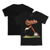 Baltimore Orioles Tiny Turnip Youth Excavator T-Shirt - Black T-shirts