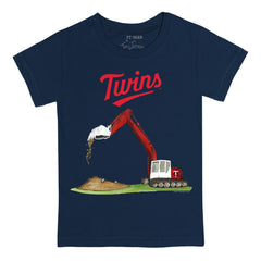 Minnesota Twins Tiny Turnip Youth Excavator T-Shirt - Navy T-shirts