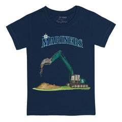 Seattle Mariners Tiny Turnip Youth Excavator T-Shirt - Navy T-shirts