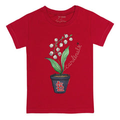 St. Louis Cardinals Tiny Turnip Youth Lilies & Ladybugs T-Shirt - Red T-shirts