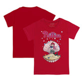 Philadelphia Phillies Tiny Turnip Youth Mermaid T-Shirt - Red T-shirts