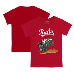 Cincinnati Reds Tiny Turnip Youth Monster Truck T-Shirt - Red T-shirts