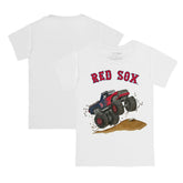 Boston Red Sox Tiny Turnip Youth Monster Truck T-Shirt - White T-shirts