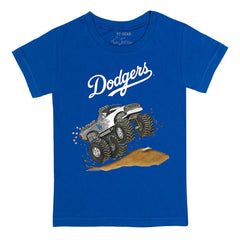 Los Angeles Dodgers Tiny Turnip Youth Monster Truck T-Shirt - Royal T-shirts