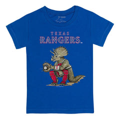 Texas Rangers Tiny Turnip Youth Triceratops T-Shirt - Royal T-shirts
