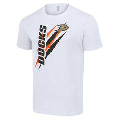 Anaheim Ducks Starter Color Scratch T-Shirt - White | US 201076164