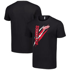 Detroit Red Wings Starter Color Scratch T-Shirt - Black | US 201076195