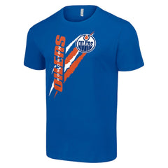 Edmonton Oilers Starter Color Scratch T-Shirt - Royal | US 201076225