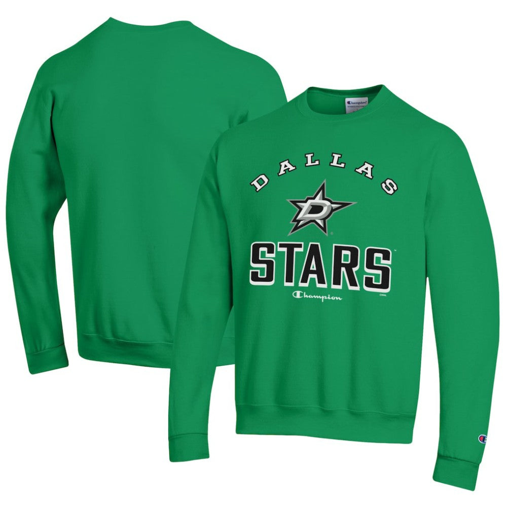 Dallas Stars Champion Eco Powerblend Crewneck Sweatshirt - Kelly Green | US 201078084
