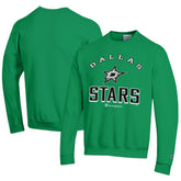 Dallas Stars Champion Eco Powerblend Crewneck Sweatshirt - Kelly Green | US 201078084