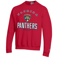 Florida Panthers Champion Eco Powerblend Crewneck Sweatshirt - Red | US 201078087