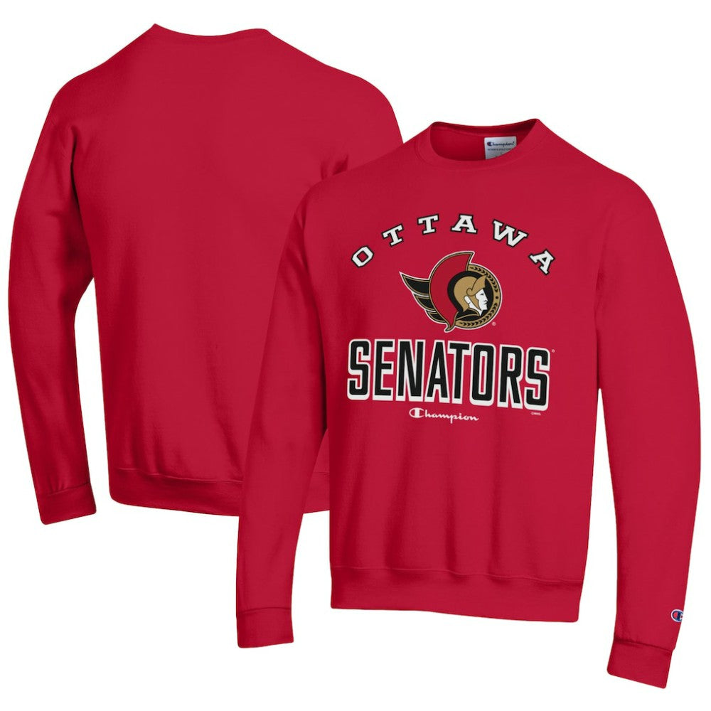 Ottawa Senators Champion Eco Powerblend Crewneck Sweatshirt - Red | US 201078095