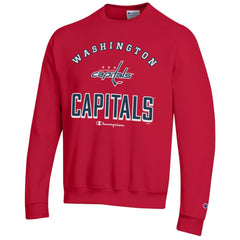 Washington Capitals Champion Eco Powerblend Crewneck Sweatshirt - Red | US 201078106