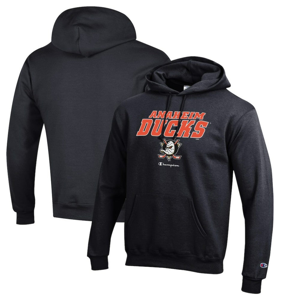 Anaheim Ducks Champion Eco Powerblend Pullover Hoodie - Black | US 201078133