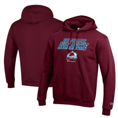 Colorado Avalanche Champion Eco Powerblend Pullover Hoodie - Burgundy | US 201078137