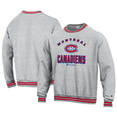 Montreal Canadiens Champion Reverse Weave Yarn Dye Pullover Sweatshirt - Heather Gray | US 201078147
