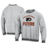 Philadelphia Flyers Champion Reverse Weave Yarn Dye Pullover Sweatshirt - Heather Gray | US 201078153