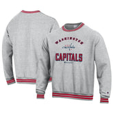 Washington Capitals Champion Reverse Weave Yarn Dye Pullover Sweatshirt - Heather Gray | US 201078160