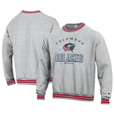Columbus Blue Jackets Champion Reverse Weave Yarn Dye Pullover Sweatshirt - Heather Gray | US 201078171
