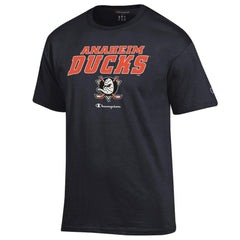 Anaheim Ducks Champion Jersey T-Shirt - Black | US 201078196