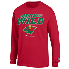 Minnesota Wild Champion Long-Sleeve Jersey T-Shirt - Red | US 201078209