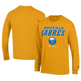 Buffalo Sabres Champion Long-Sleeve Jersey T-Shirt - Gold | US 201078213