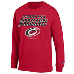 Carolina Hurricanes Champion Long-Sleeve Jersey T-Shirt - Red | US 201078215