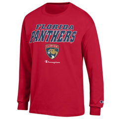 Florida Panthers Champion Long-Sleeve Jersey T-Shirt - Red | US 201078224