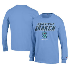 Seattle Kraken Champion Long-Sleeve Jersey T-Shirt - Light Blue | US 201078228