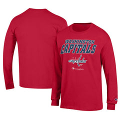 Washington Capitals Champion Long-Sleeve Jersey T-Shirt - Red | US 201078238