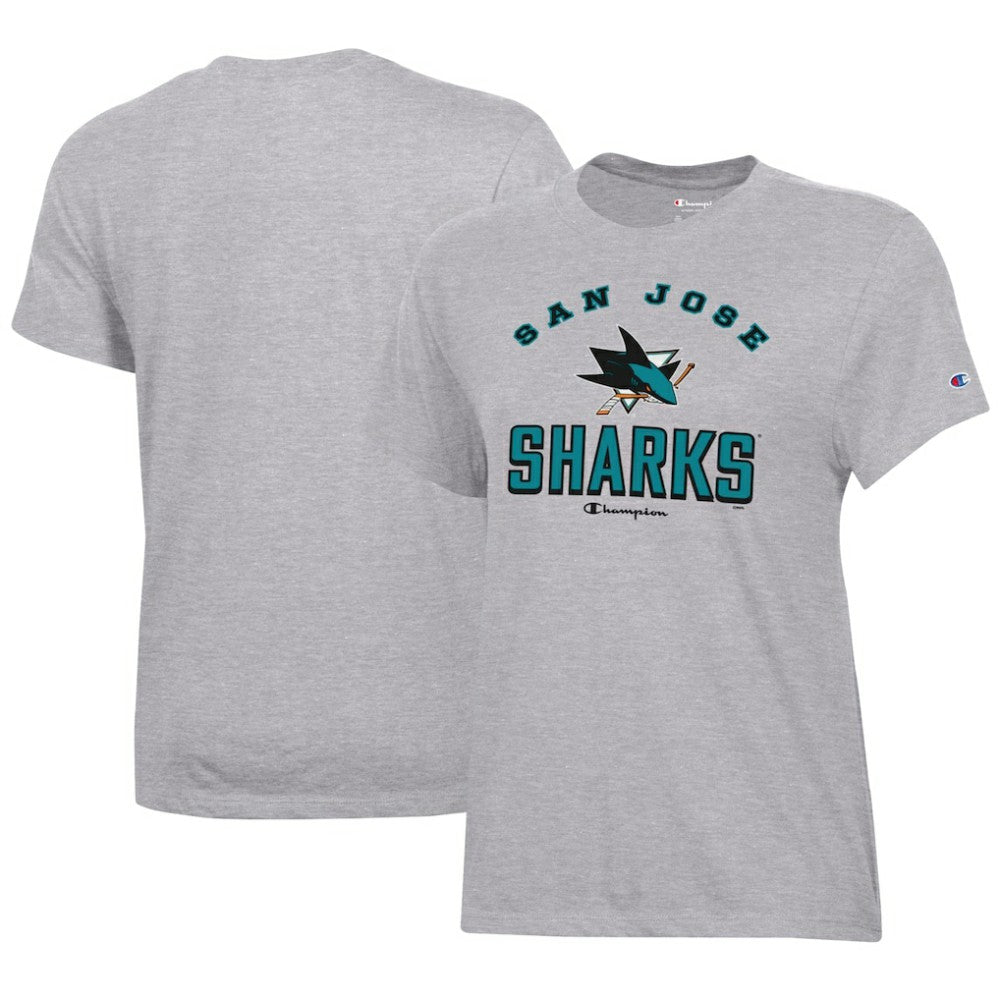 San Jose Sharks Champion Women's Core T-Shirt - Heather Gray | US 201078250