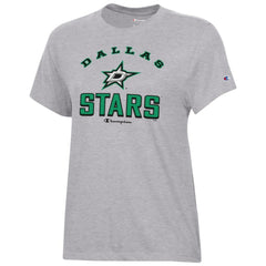Dallas Stars Champion Women's Core T-Shirt - Heather Gray | US 201078258