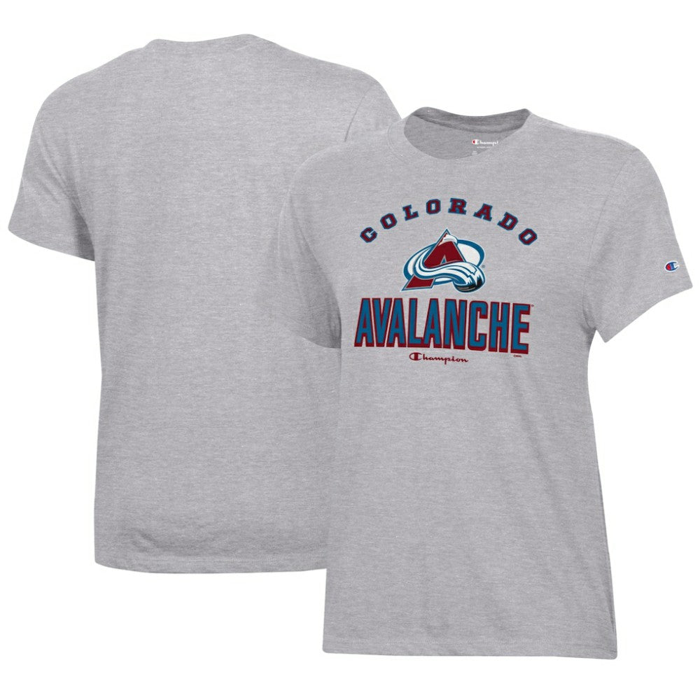 Colorado Avalanche Champion Women's Core T-Shirt - Heather Gray | US 201078259