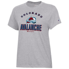 Colorado Avalanche Champion Women's Core T-Shirt - Heather Gray | US 201078259