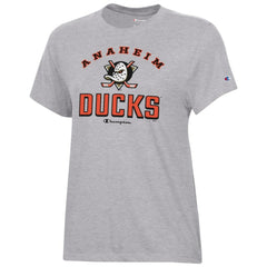 Anaheim Ducks Champion Women's Core T-Shirt - Heather Gray | US 201078262