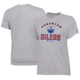 Edmonton Oilers Champion Women's Core T-Shirt - Heather Gray | US 201078269