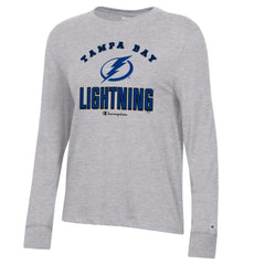 Tampa Bay Lightning Champion Women's Core Long Sleeve T-Shirt - Heather Gray | US 201078283