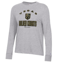 Vegas Golden Knights Champion Women's Core Long Sleeve T-Shirt - Heather Gray | US 201078286