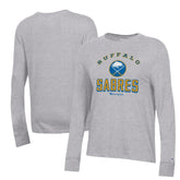 Buffalo Sabres Champion Women's Core Long Sleeve T-Shirt - Heather Gray | US 201078293