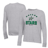 Dallas Stars Champion Women's Core Long Sleeve T-Shirt - Heather Gray | US 201078294