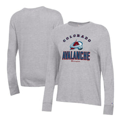 Colorado Avalanche Champion Women's Core Long Sleeve T-Shirt - Heather Gray | US 201078298