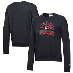 Carolina Hurricanes Champion Women's Powerblend Pullover Sweatshirt - Black | US 201078303