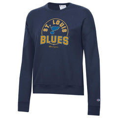 St. Louis Blues Champion Women's Powerblend Pullover Sweatshirt - Navy | US 201078313