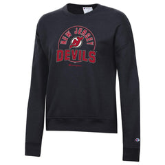 New Jersey Devils Champion Women's Powerblend Pullover Sweatshirt - Black | US 201078325