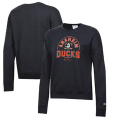 Anaheim Ducks Champion Women's Powerblend Pullover Sweatshirt - Black | US 201078326