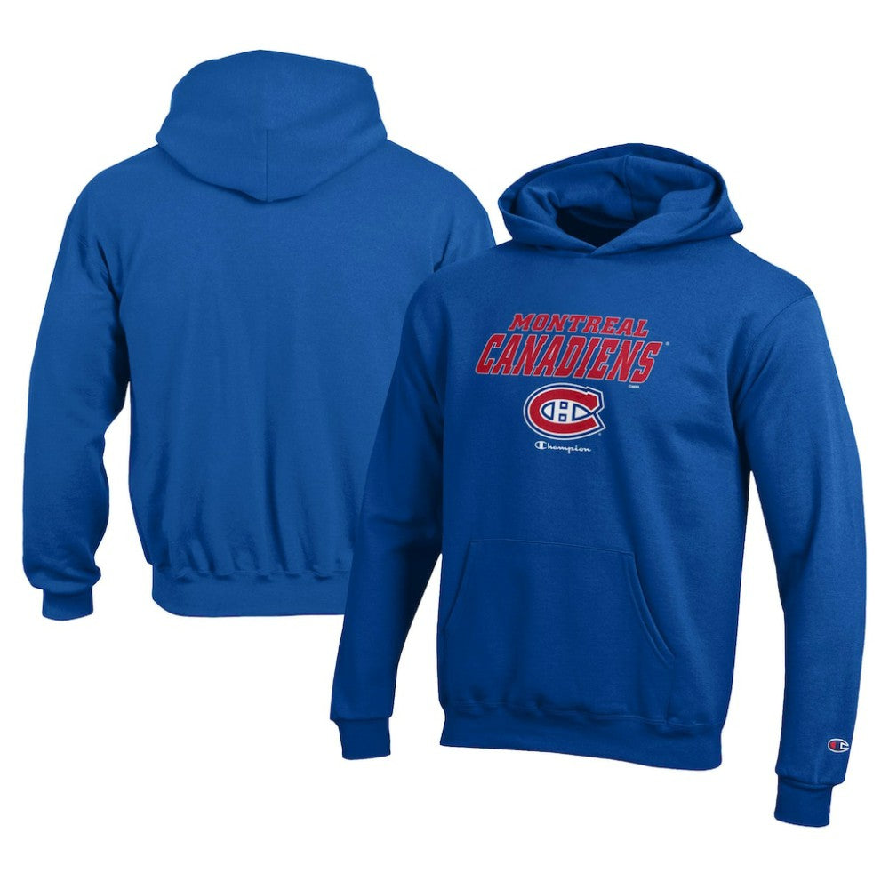 Montreal Canadiens Champion Youth Eco Powerblend Pullover Hoodie - Royal | US 201078367