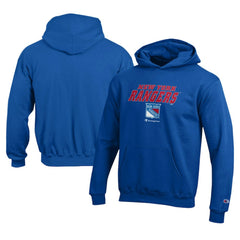 New York Rangers Champion Youth Eco Powerblend Pullover Hoodie - Royal | US 201078371